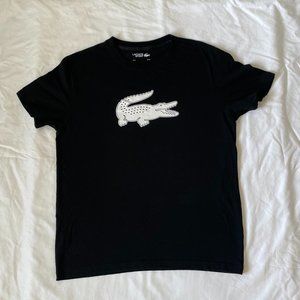 Men's Lacoste Sport Black Graphic Gator Tee XL